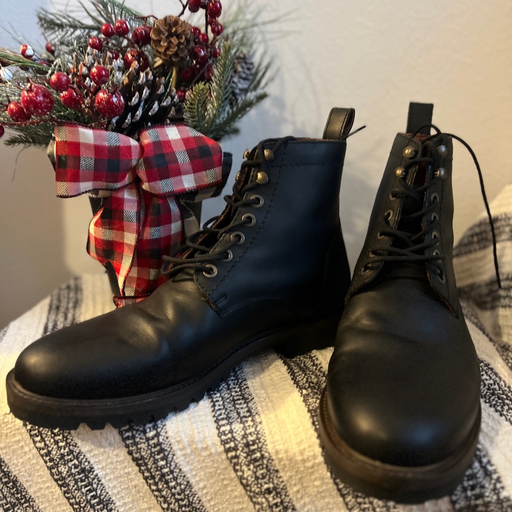 EUC Men's Portland Leather London Boot, Black Size 11.5